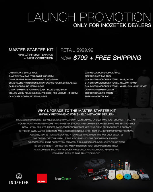 Master Starter Kit — Vinyl/PPF Maintenance + Paint Correction - Inozetek USA