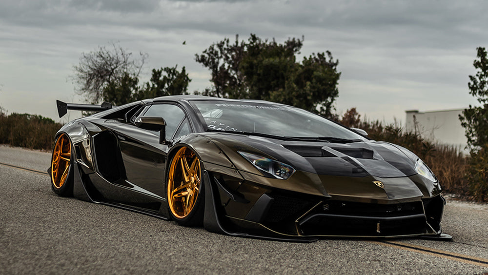 Lamborghini Aventador Black And Gold