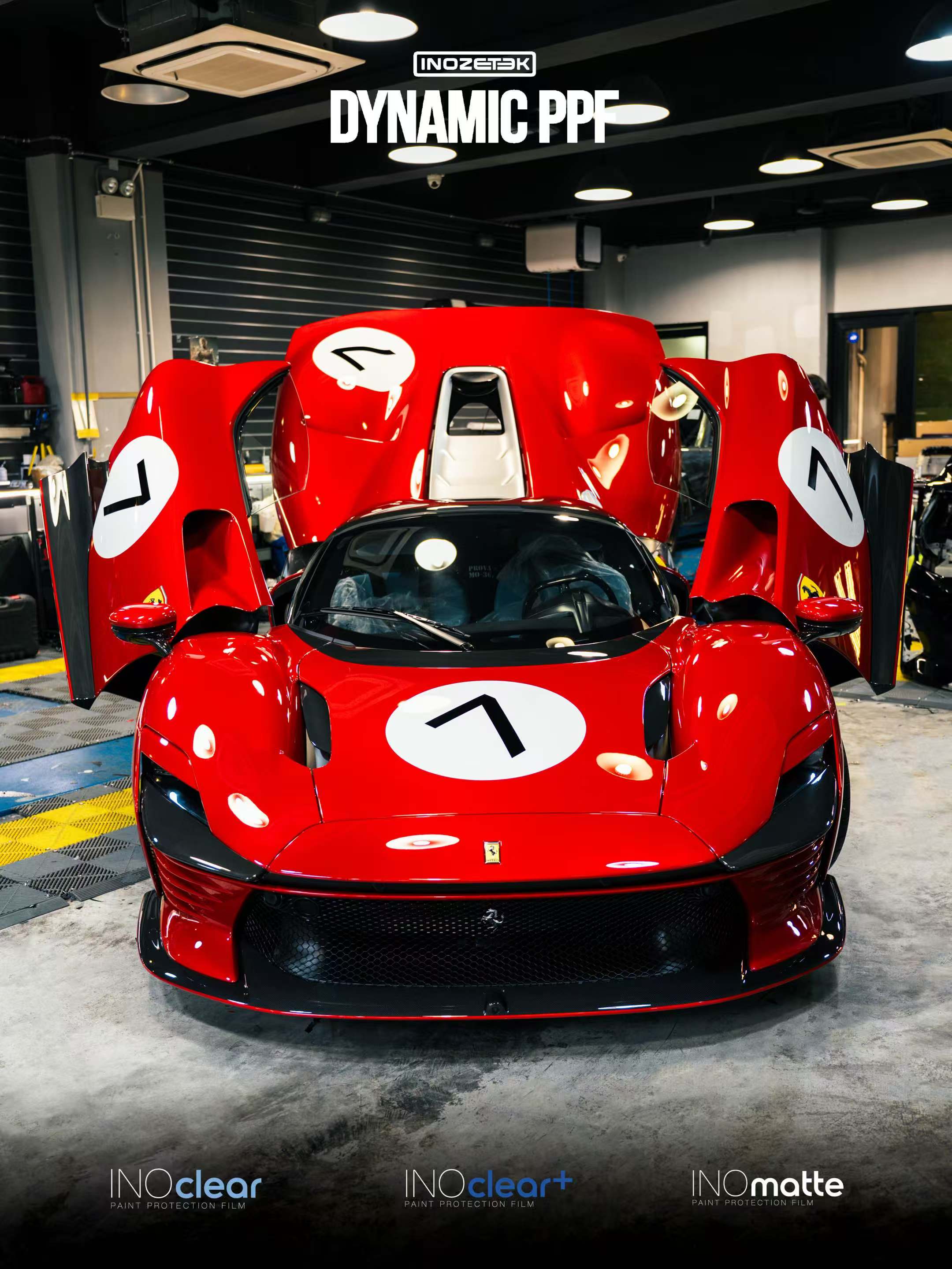 overdose Weld マークII VALINOマットサクラD5赤カーボン INOCLEAR + (PLUS) - 8.5MIL Gloss Paint Protection Film 60