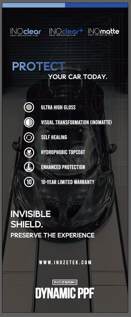 INOCLEAR Stand Up Banner