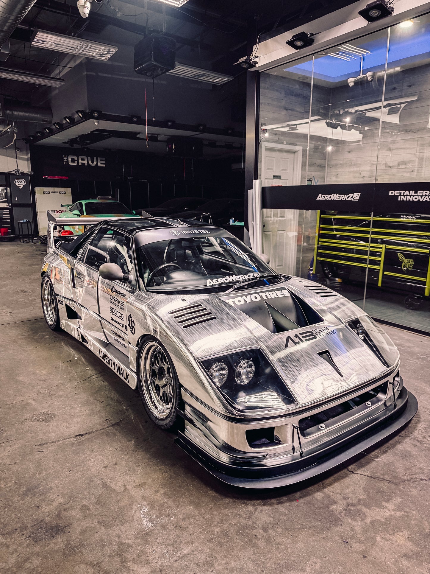 FK101 - Cyber Steal (Silver Chrome Brushed) Dynamic PPF [Dry Apply]