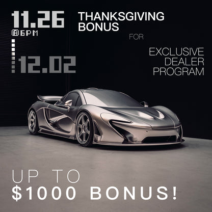 Exclusive Dealer Sign up/Reload - Thanksgiving Bonus