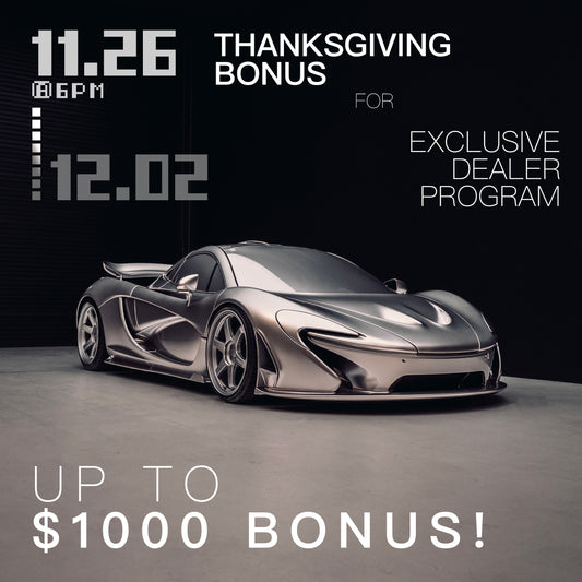 Exclusive Dealer Sign up/Reload - Thanksgiving Bonus