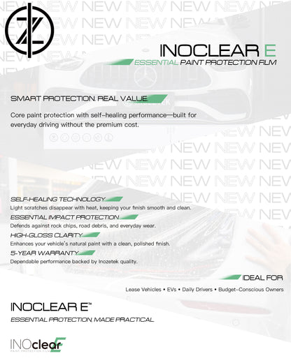 INOCLEAR E - 7.5MIL Gloss Paint Protection Film 60" x 50FT - Inozetek USA