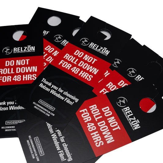 Relzon RIR "DO NOT ROLL DOWN" Mirror Hang (Pack of 10) - Inozetek USA