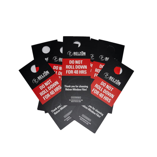 Relzon RIR "DO NOT ROLL DOWN" Mirror Hang (Pack of 10) - Inozetek USA