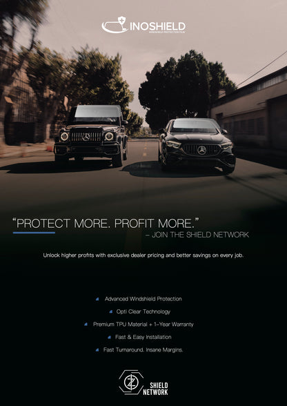 INOSHIELD - 6.0MIL Advanced Windshield Protection Film 60" x 50FT - Inozetek USA