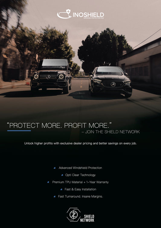 INOSHIELD - 6.0MIL Advanced Windshield Protection Film 60" x 50FT