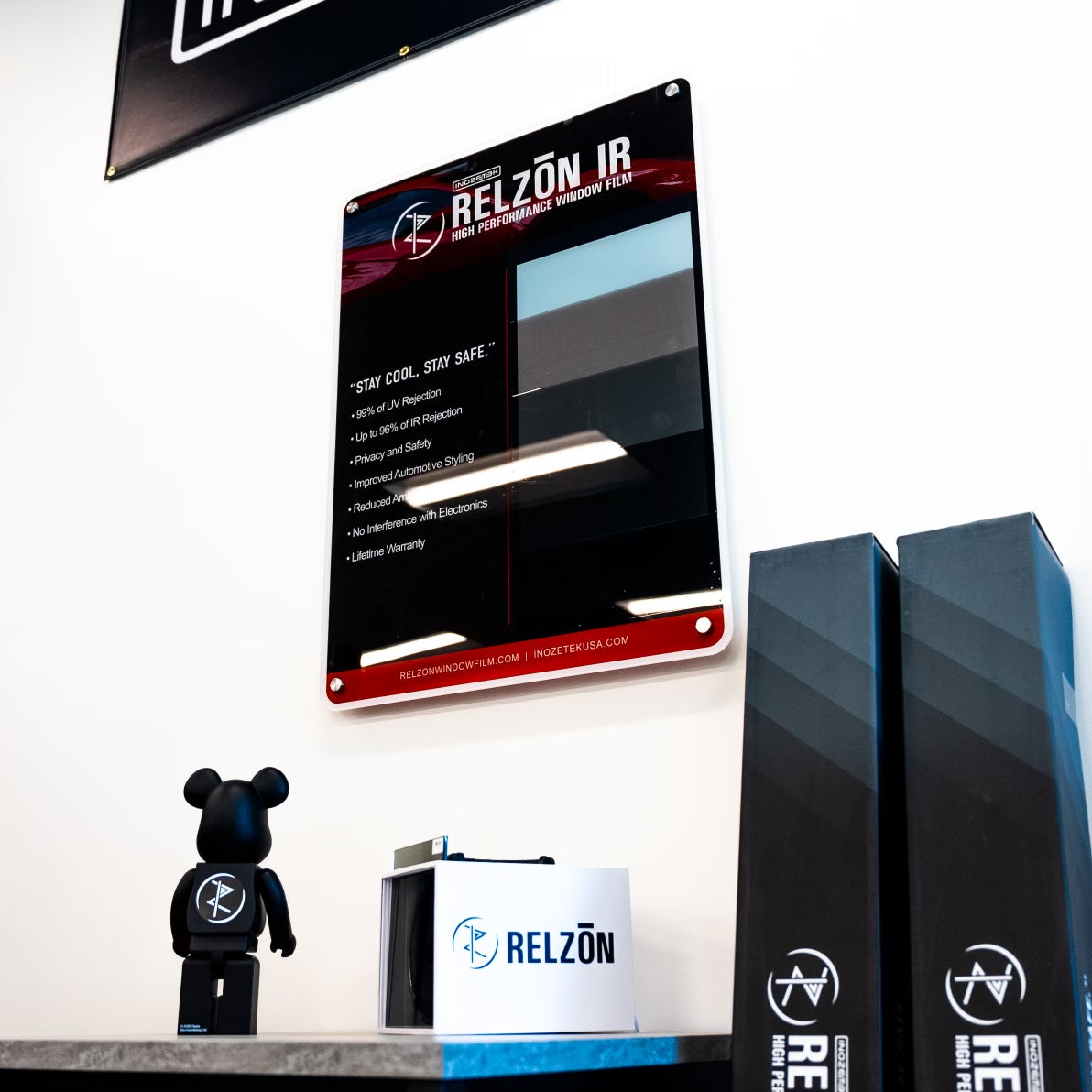 RELZON IR Window Tint Display Board - 24in" x 32in" - Inozetek USA